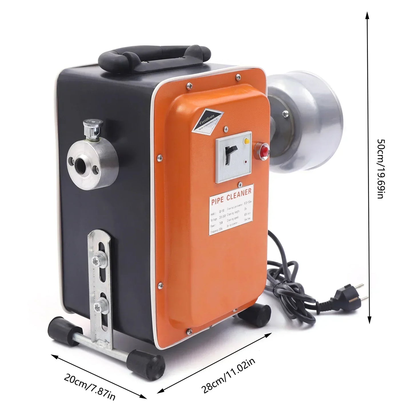 Ontstopper – Rioolontstopper – Gootsteenontstopper – Toiletontstopper – Plopper – 750W Krachtige Motor – Robuust IJzer Ontwerp