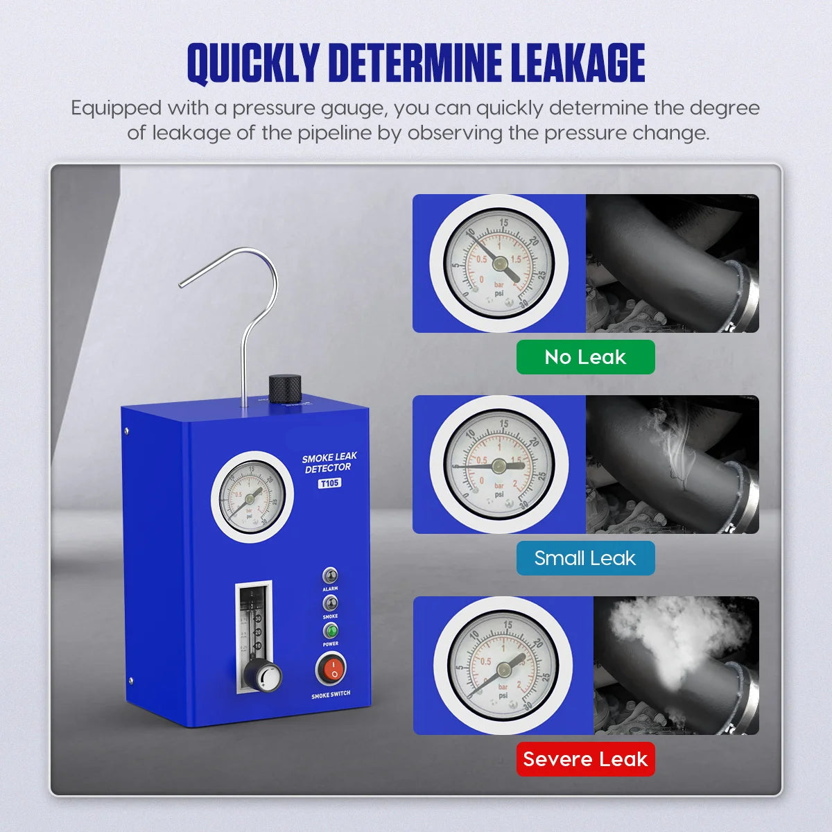 Auto Rooklek Tester - Auto Rooklekkage - 12V - EVAP, Vacuüm & Brandstofleiding Diagnose, Detecteert Olielekkage