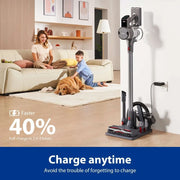 Steelstofzuiger Draadloos - Steelstofzuiger - Stofzuiger - Steelstofzuiger Snoerloos - Krachtige Zuigkracht - 2-in-1 - 70min looptijd - 35kPa - Groene LED-koplamp - 400W