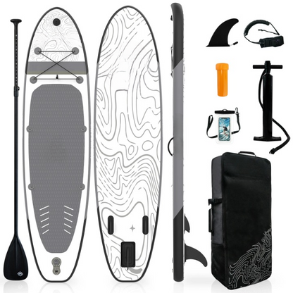 Opblaasbare Paddle Board – SUP Board – Stand Up Paddle – Inflatable Board – Lichtgewicht – Snel Op Te Pompen – Houtnerfdesign