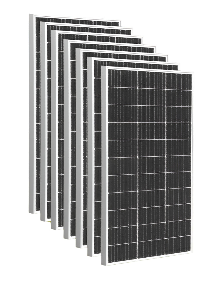 Zonnepaneel - Zonnepanelen - Monokristallijne - Waterdicht - met Glas - en Aluminium Frame - Lichtgewicht - 12V - 600W - 4stuk - voor Boot - Camper - Caravan - RV of Tuin