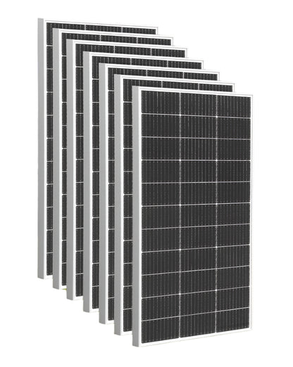 Zonnepaneel - Zonnepanelen - Monokristallijne - Waterdicht - met Glas - en Aluminium Frame - Lichtgewicht - 12V - 600W - 4stuk - voor Boot - Camper - Caravan - RV of Tuin