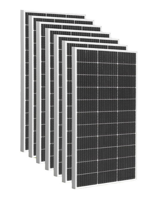 Zonnepaneel - Zonnepanelen - Monokristallijne - Waterdicht - met Glas - en Aluminium Frame - Lichtgewicht - 12V - 600W - 4stuk - voor Boot - Camper - Caravan - RV of Tuin