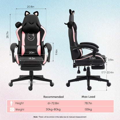Ergonomische Bureaustoel – Kantoormeubilair – Werkstoel – Draaibare Stoel – Bureaustoel Met Wieltjes – Verstelbare Rugleuning – Synthetisch Leer