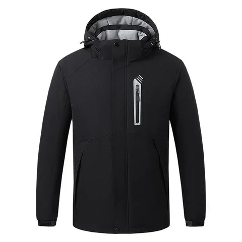 Heating Jacket - Heated Bodywarmer - Heated Clothing - For Men - 8 Zone Heating Jacket - Winter Electric Heated Clothing - USB Charging - Waterproof - Windbreaker - Size XXL - Black