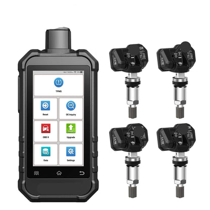 TPMS Diagnosetool – Bandenspanning Meter – Sensor Resetter – OBD-II Scanner – Android Systeem – 5 Inch Scherm – 12 Resetfuncties