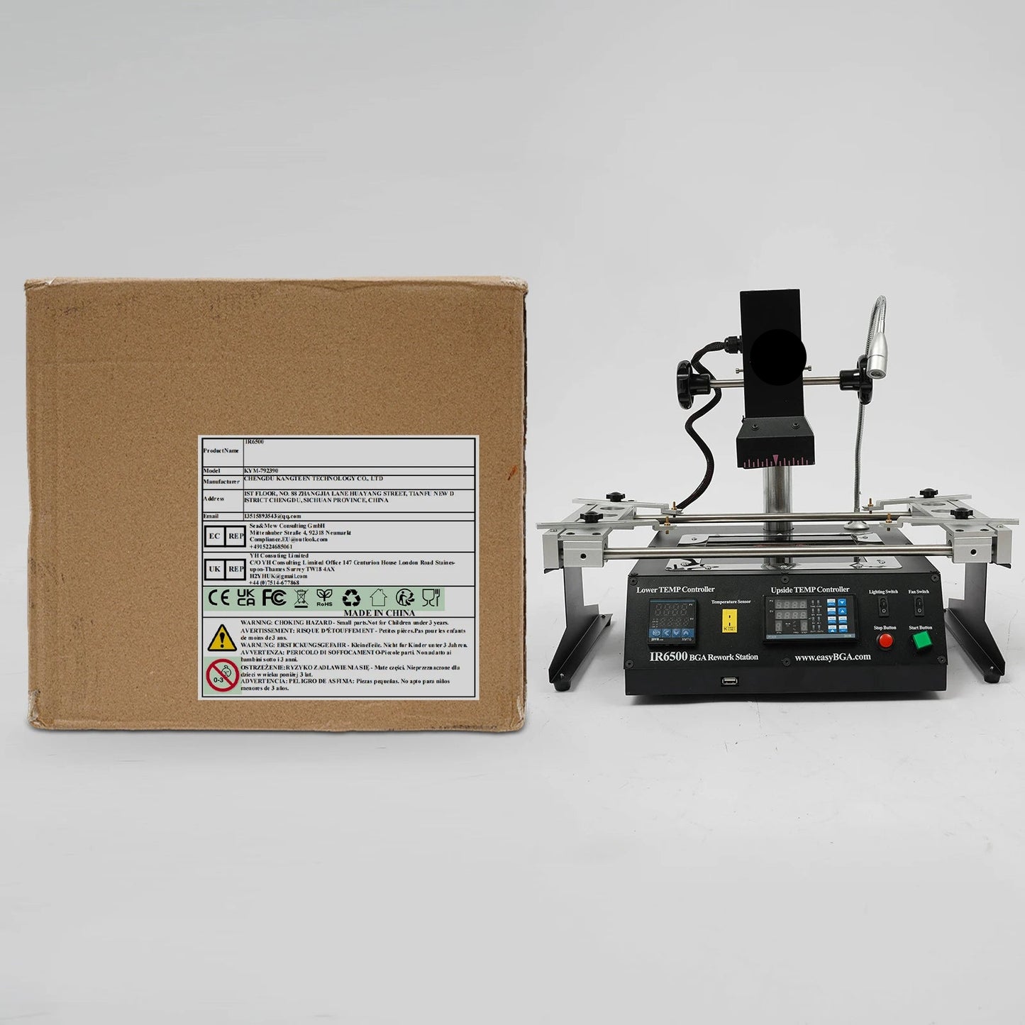 BGA Rework Station – Soldeerstation – Herwerkstation – Printplaat Reparatie – Dubbele Infrarood Verwarming – Precisie Temperatuurcontrole