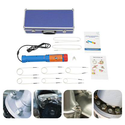 Inductieverwarmer – Magnetische Verwarming – Mobiele Verwarmer – Metalen Verwarmen – 1100W Vermogen – 6 Verwisselbare Coils