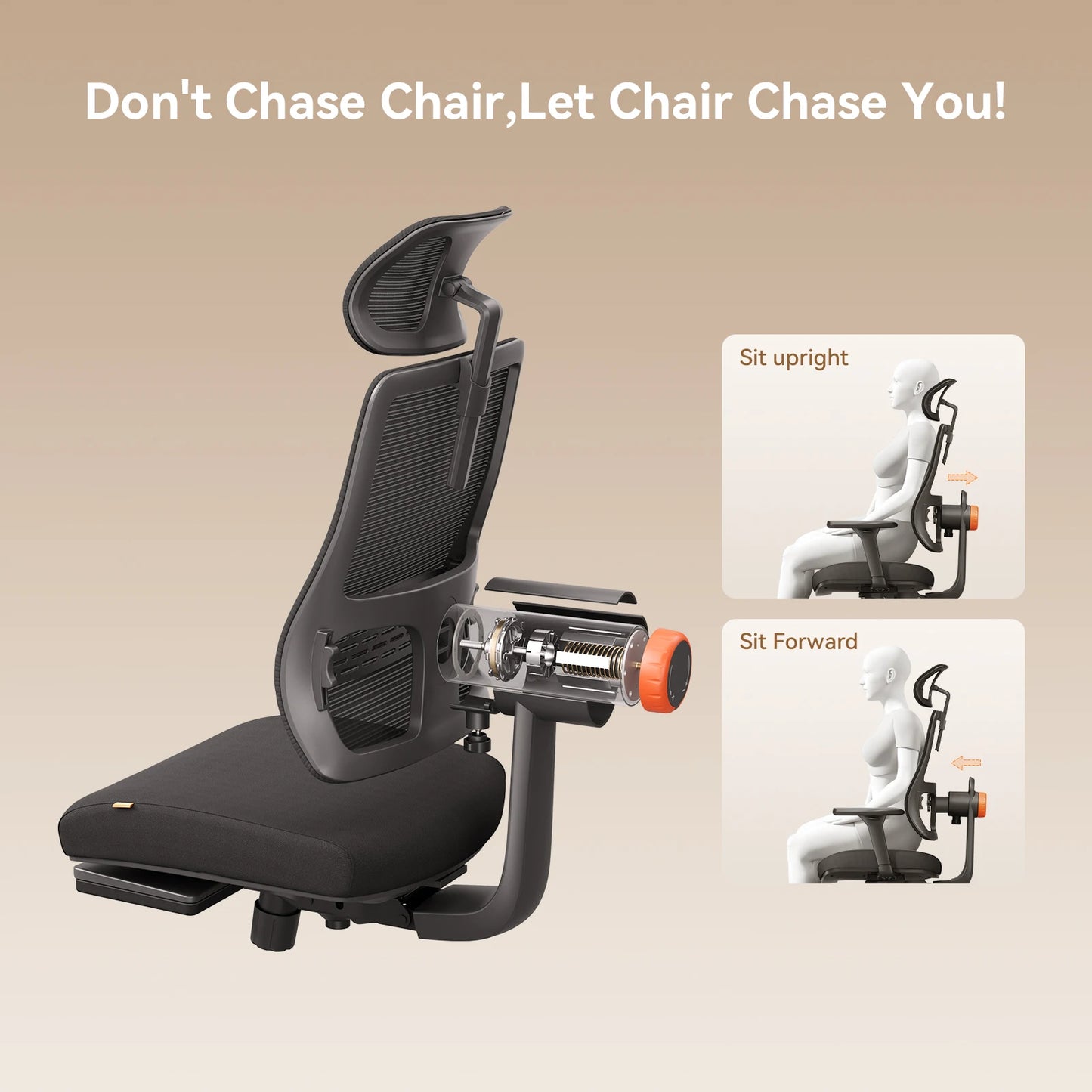 NEWTRAL MagicH-BP Ergonomic Chair with Footrest Auto-Following Backrest Adaptive Lower Back Support Adjustable Armrest Headrest