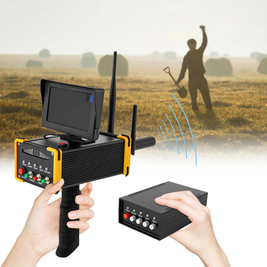 Metaaldetector – Schatzoeker – Metaalvinder – Dieptemeter – Geavanceerd – Detectieafstand 1000 Meter – Automatisch 360° Rotatiesysteem