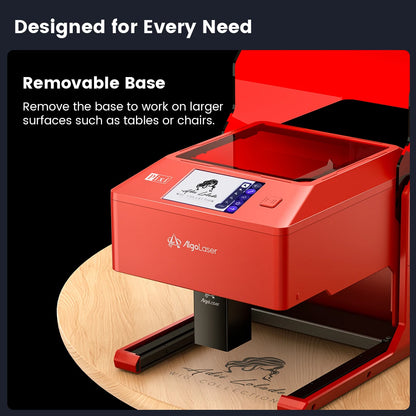 AlgoLaser PIXI Laser Engraver Portable 3/5/10W Power Covered 3.5"Touch Screen Business Engraving Machine Customized Artwork Tool