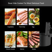 Sous Vide Stick - IPX7 - Ingebouwde Timer - Precisie koker - 1100W - 220V - Digitale timerregeling - WiFi - Superslanke thermische dompelcirculator met APP-bediening - Wit