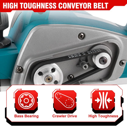 Schaafmachine - Elektrische Schaaf - Parallelgeleider - Opvangzak - Draadloze Elektrische Houtfrees - 30000RPM – Brushless Trimmer - Houtbewerkingsgereedschap - met 2 Accu’s + EU Stekker