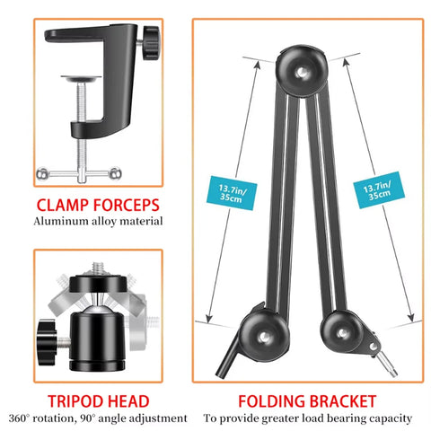 Microscoop - Soldeermicroscoop - Bresser Microscoop - Microscoop Digitaal - Vergroting - Digitale Microscoop - 4K- Met USB-C HDMI Poort Voor PCB Soldeer Reparatie