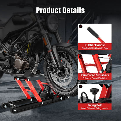 Motorlift – Motorhefboom – Motor Tillift – Motorhefwagen – Hydraulische Motorlift – Verstelbaar Tot 37 Cm – Draagkracht 680 Kg - QUORE