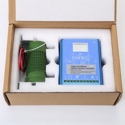 Hybride MPPT Wind- en Zonnelader – Laadregelaar – Solar Controller – Windcontroller – Batterijlader – 24V 48V Auto – 4000W Vermogen – LCD Display
