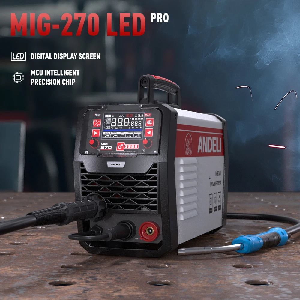 Lasapparaat – Lasmachine – Mig Lasser – Elektrode Lasser – Tig Lasser – 6-in-1 Multifunctioneel – 200 Ampère Lasstroom