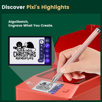 AlgoLaser 10W 5W 3W Smart Engraving Machine ALGOOS 2.6 Closed Box Machine Handwriting Screen for Christmas Gifts Decorations