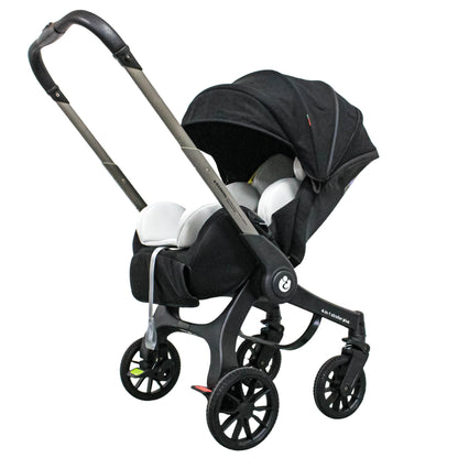 Kinderwagen - 4-in-1 Baby Stroller - Wandelwagen - Buggy - Twee Richtingen – Multifunctioneel – 3-in-1 Opvouwbaar – Lichtgewicht Reiswieg – Zwart