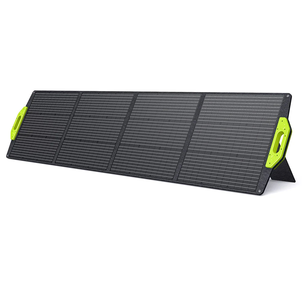FOSSiBOT SP200 200W Foldable Solar Panel, 23.4% High Cell Efficiency, ETFE Coating, Adjustable Kickstands for Home, RV, Camping - QUORE