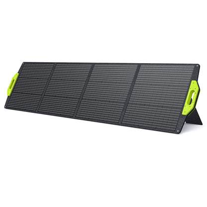 FOSSiBOT SP200 200W Foldable Solar Panel, 23.4% High Cell Efficiency, ETFE Coating, Adjustable Kickstands for Home, RV, Camping - QUORE