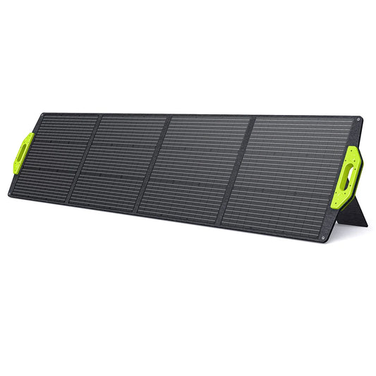 FOSSiBOT SP200 200W Foldable Solar Panel, 23.4% High Cell Efficiency, ETFE Coating, Adjustable Kickstands for Home, RV, Camping - QUORE