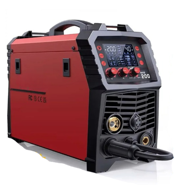 6-In-1 MIG-Lasmachine – MIG-Lasser – TIG-Lasser – MMA-Lasser – Spotlasser – 220V – Synergische Digitale Besturing - QUORE