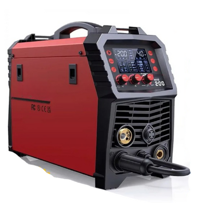 6-In-1 MIG-Lasmachine – MIG-Lasser – TIG-Lasser – MMA-Lasser – Spotlasser – 220V – Synergische Digitale Besturing - QUORE