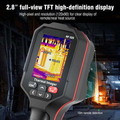 Warmtebeeldcamera – Infraroodcamera – Thermische Camera – IR Camera – Diagnostische Camera – 720p Kleurendisplay – Meetbereik -10°C Tot 400°C – 8 GB Opslag