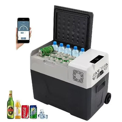 Auto Koelbox – Draagbare Koelkast – Mini Koelbox – Mobiele Koeler – Camping Koelbox – 45 Liter – -20°C Tot +20°C