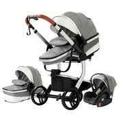 Baby Wandelwagen - Buggy - Inklapbare Buggy - Opvouwbare Buggy - Inklapbare Buggy NewBorn - 3 in 1 -BabyWalker- Lichtgewicht - voor Newborn - Grijs