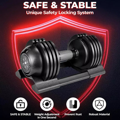 Verstelbare Dumbbells – Verstelbare Halters – Gewicht Dumbbells – Krachttraining Gewichten – Fitness Handgewichten – 1,5-10 kg Instelbaar – Duurzaam Staal & Antislip Handvat