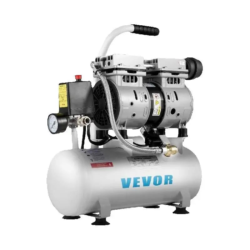 Luchtcompressor – Compressor – Bandenpomp – Elektrische Fietspomp – Mini Compressor – 50L Tankinhoud – Olievrij & Stil (58 dB)