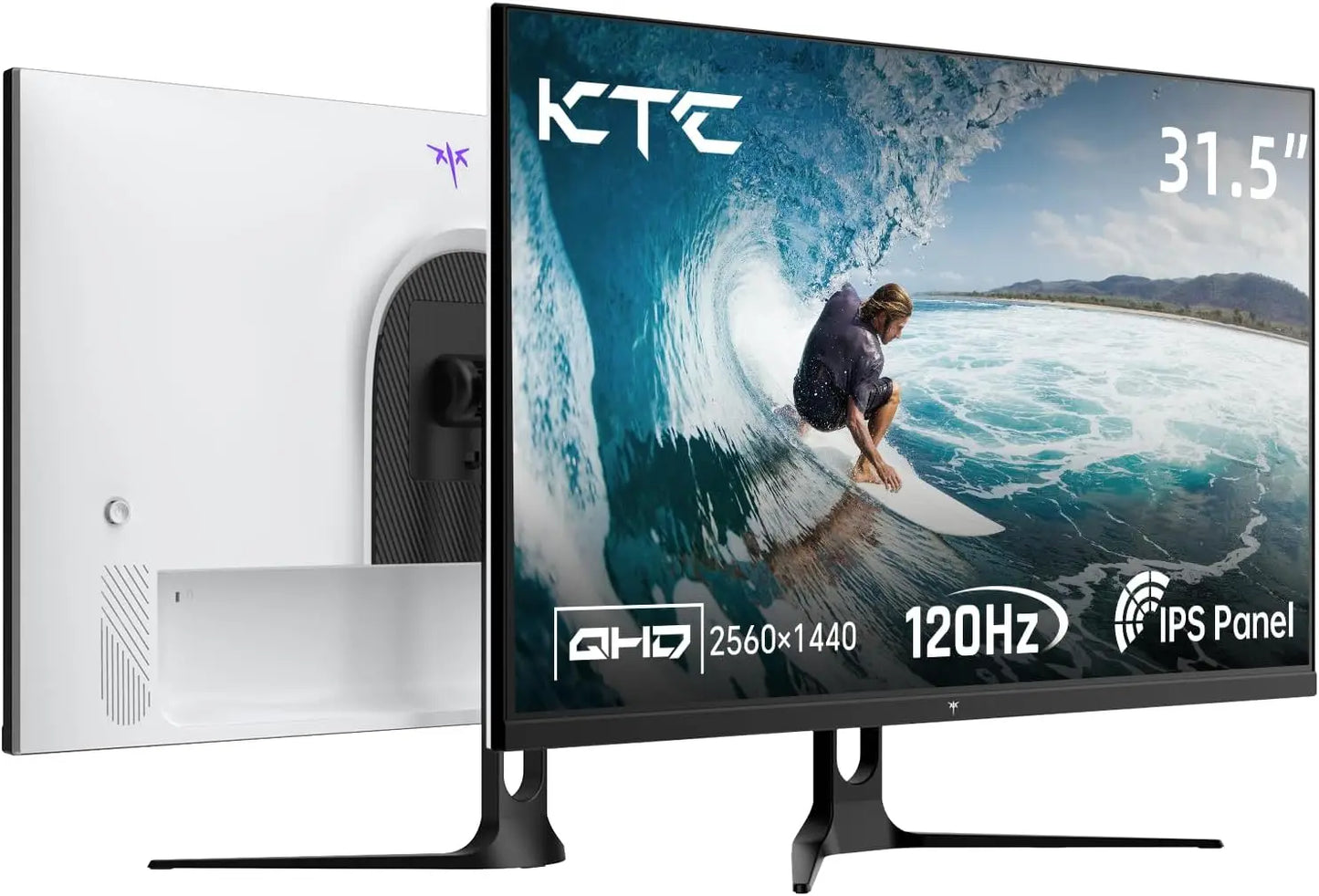 Computer Monitor – Beeldscherm – Display – Computerscherm – Monitor – 32 Inch – 2K 2560x1440 – IPS Paneel – 120 Hz – Wit Design - QUORE