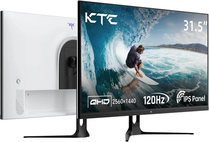 Computer Monitor – Beeldscherm – Display – Computerscherm – Monitor – 32 Inch – 2K 2560x1440 – IPS Paneel – 120 Hz – Wit Design - QUORE