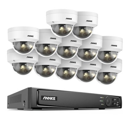 Beveiligingscamera Set – Bewakingscamera Systeem – CCTV Camera Set – IP Camera Beveiliging – 12MP Resolutie – 16-Kanaals NVR Recorder