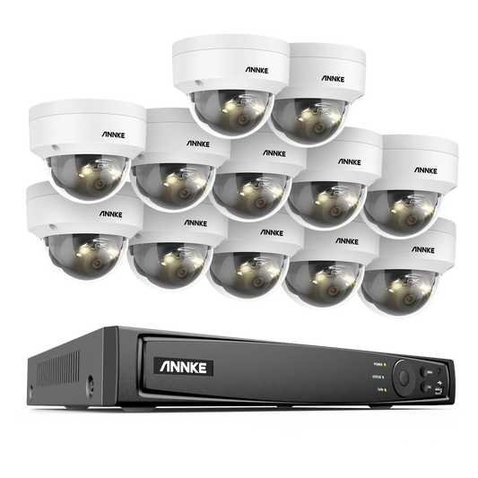 Beveiligingsset IP Camera – Bewakingscamera – CCTV Systeem – Surveillanceset – NVR Set – 16-Kanaals PoE Recorder – 12MP Dual-Light Nachtzicht
