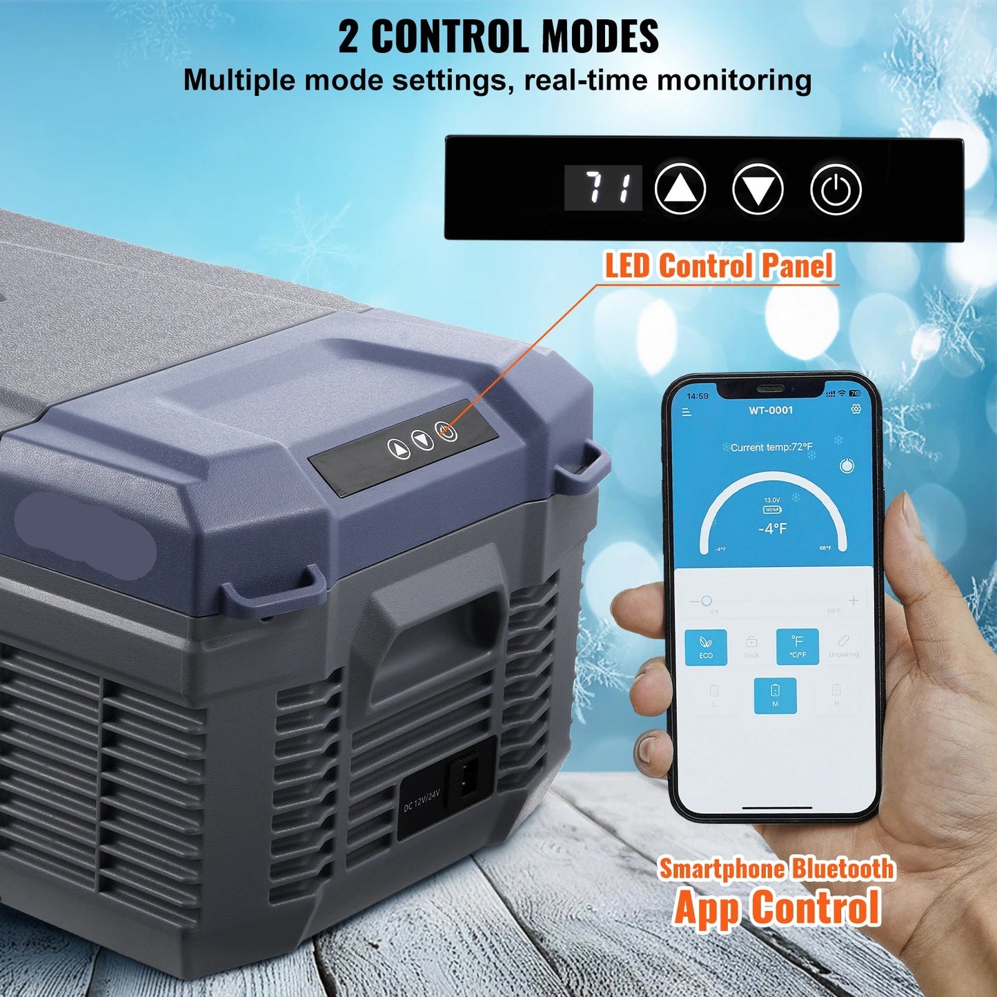 Mobiele Koelbox – Draagbare Koelkast – Mini Koelbox – Compressor Koelbox – 15 Liter – Temperatuur Instelbaar – Stil & Energiezuinig - NL40