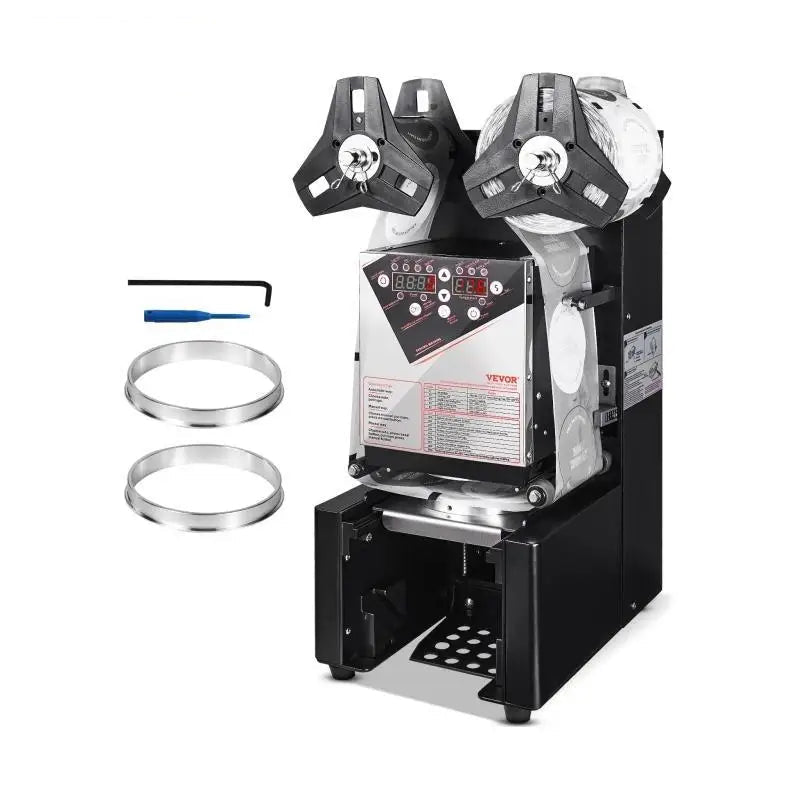 Automatisch Cup Sealmachine – Beker Sealer – Drank Sealer – Folie Machine – Horeca Sealer – Tot 650 Bekers Per Uur – Instelbare Temperatuur - QUORE
