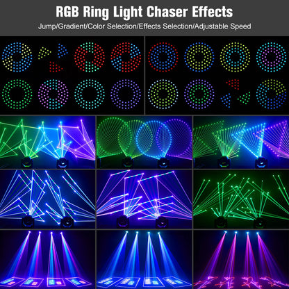 120W RGB Laser Moving Head – Laserverlichting – DJ Licht – Podiumverlichting – Party Licht – Bluetooth App – Snelle 15K Galvanometer