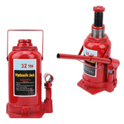 Vevor - Hydraulische Potkrik - Hef Automotive - Lifter Staal Auto Voertuig Reparatie Gereedschap - 32T - Hoogte 250mm tot 470mm - Slag 0 tot 220mm - Rood