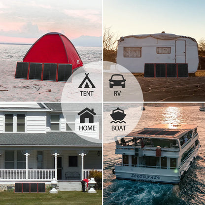 Zonnepaneel - Opvouwbaar Zonnepanelen - Zonneenergie - Sun Power - 300W - 18V - Draagbare Zonne-energie Oplader - Outdoor & Camping – Hoge Efficiëntie - QUORE