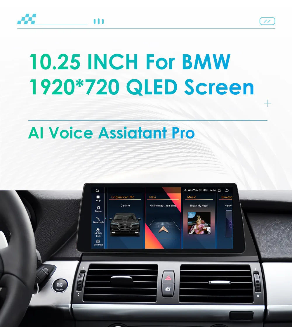 Android Autoran Radio – Multimedia Speler – Touchscreen Navigatie – CarPlay Android Auto – 10,25 Inch Display – Ingebouwde GPS & 4G WiFi