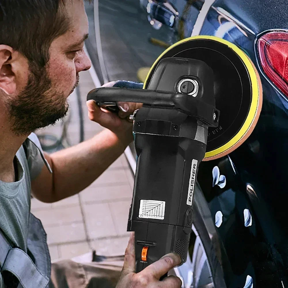 Autopolijstmachine – Polijstmachine – Poetsmachine Auto – Poliermachine – Polijstset – 1250W Krachtige Motor – 180mm Polijstschijf