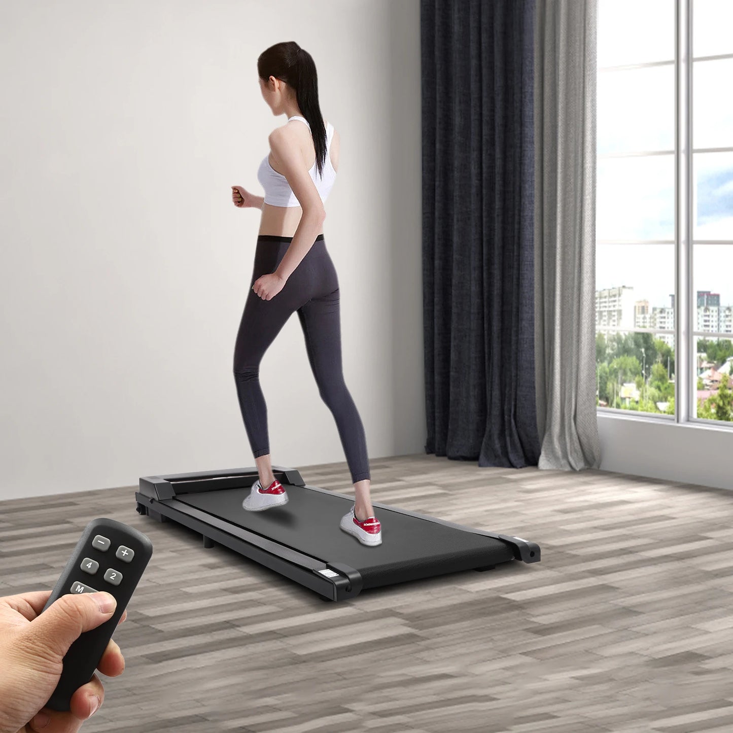 Loopband – Elektrische Loopband – Compacte Loopband – Fitnessapparaat – Thuistrainer – Snelheid 1-8 Km/U – Fluisterstil Gebruik