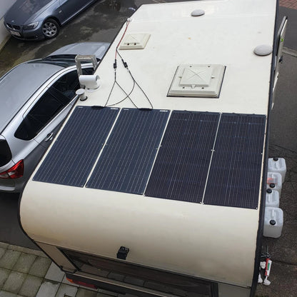 Zonnepaneel - Zonnepanelen - Monokristallijne - Flexibel - Buigzaam - Waterdicht - Lichtgewicht - 12V - 1000W - 10stuk - voor Camper - Boot - Caravan - Balkon - Off Grid Systeem