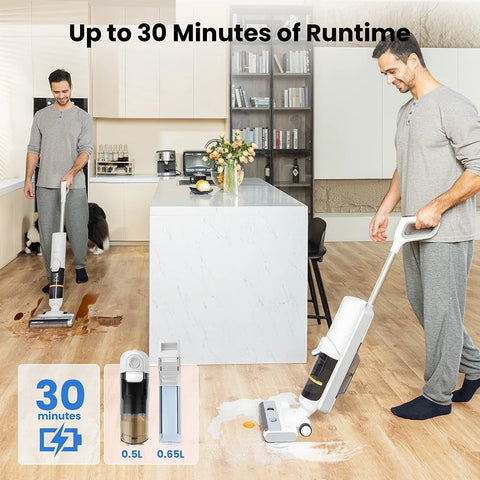 Cordless Stick Vacuum Cleaner - Stick Vacuum Cleaner - Vacuum Cleaner - Cordless Stick Vacuum Cleaner - Powerful Suction - Self-cleaning - LED display - 3 cleaning modes - 79 dB - 2600 mAh