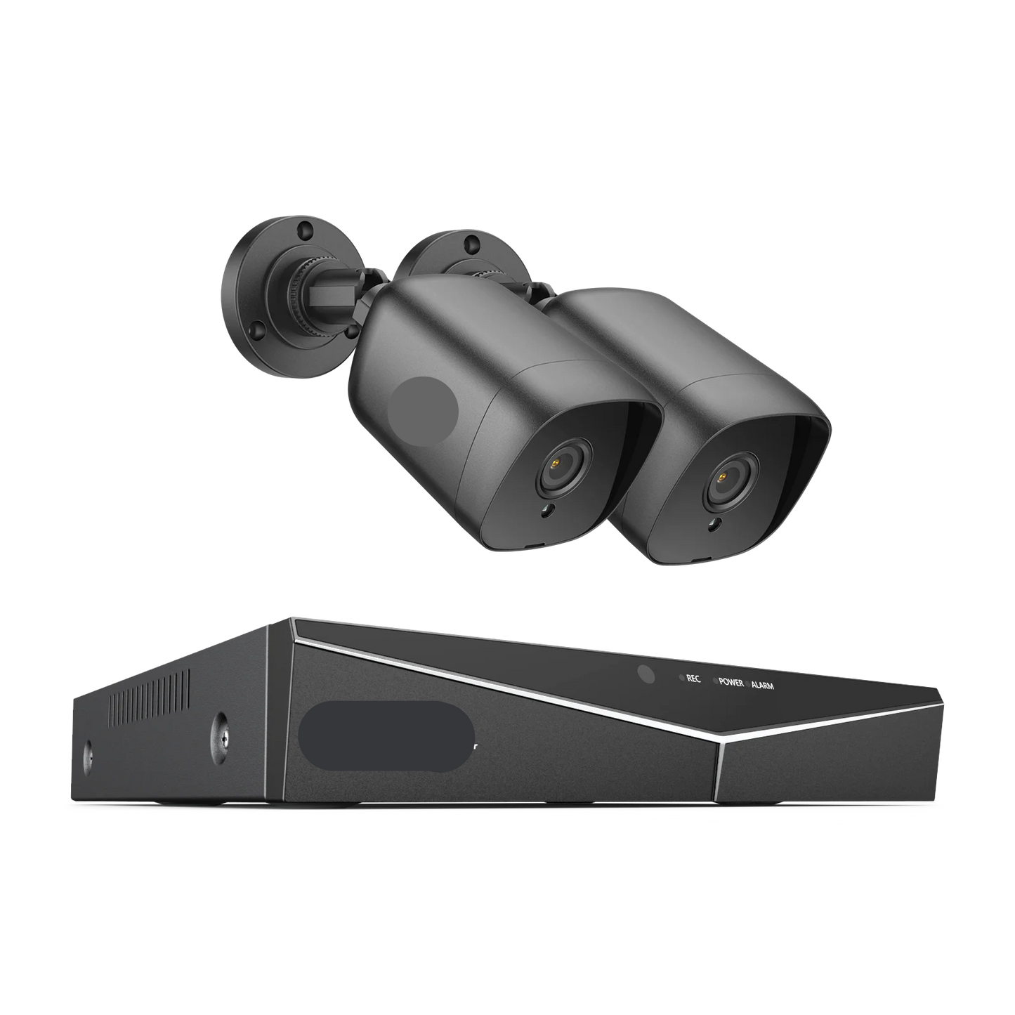 Beveiligingscamerasysteem - 4CH DVR - Openlucht- Bewakingscamera - Beveiligingscamera - IP66 Waterdichte - 2MP IR Buitenbeveiligingscameras - 1080P TVI CCTV Surveillance Kit - 2TB HDD - 2 Stuks - Zwart - QUORE