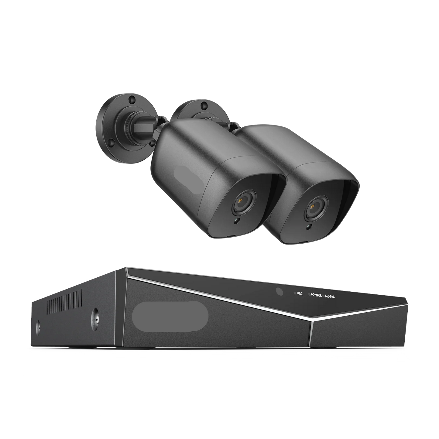 Beveiligingscamerasysteem - 4CH DVR - Openlucht- Bewakingscamera - Beveiligingscamera - IP66 Waterdichte - 2MP IR Buitenbeveiligingscameras - 1080P TVI CCTV Surveillance Kit - 1TB HDD - 2 Stuks - Zwart - QUORE
