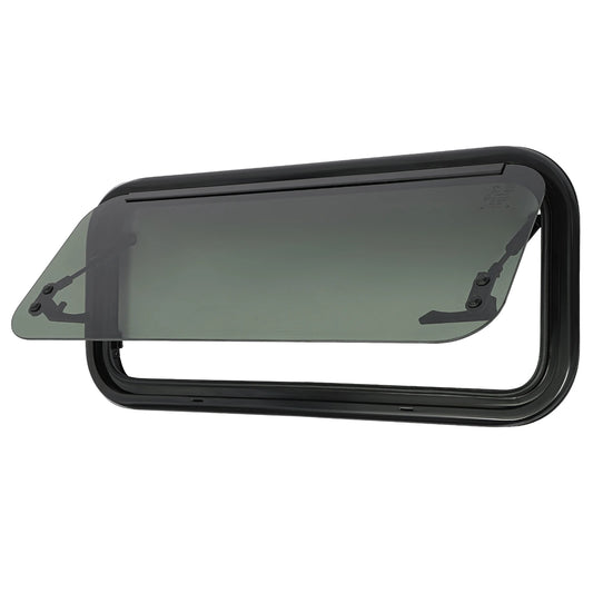 Caravanraam – Camperraam – Uitzetraam – Schuifraam – Zijraam – Afgeronde Hoeken – 70x30 cm – Getemperd Glas
